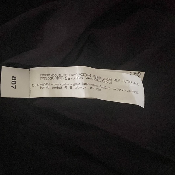 Zara Girls Black White Asymmetrical Ruffled Sundress Long Puff Sleeves Dress 14 - Picture 9 of 11